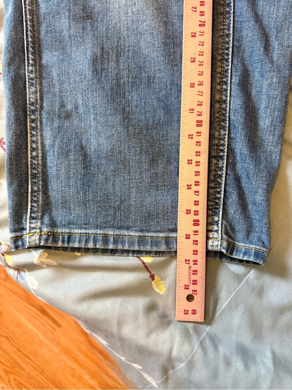 Pilcro Barrel Jeans in Denim Blue Wash - Picture 9 of 10